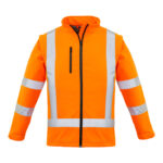 Womens Hi Vis NSW Rail X Back 2 In 1 Softshell Jacket Orange