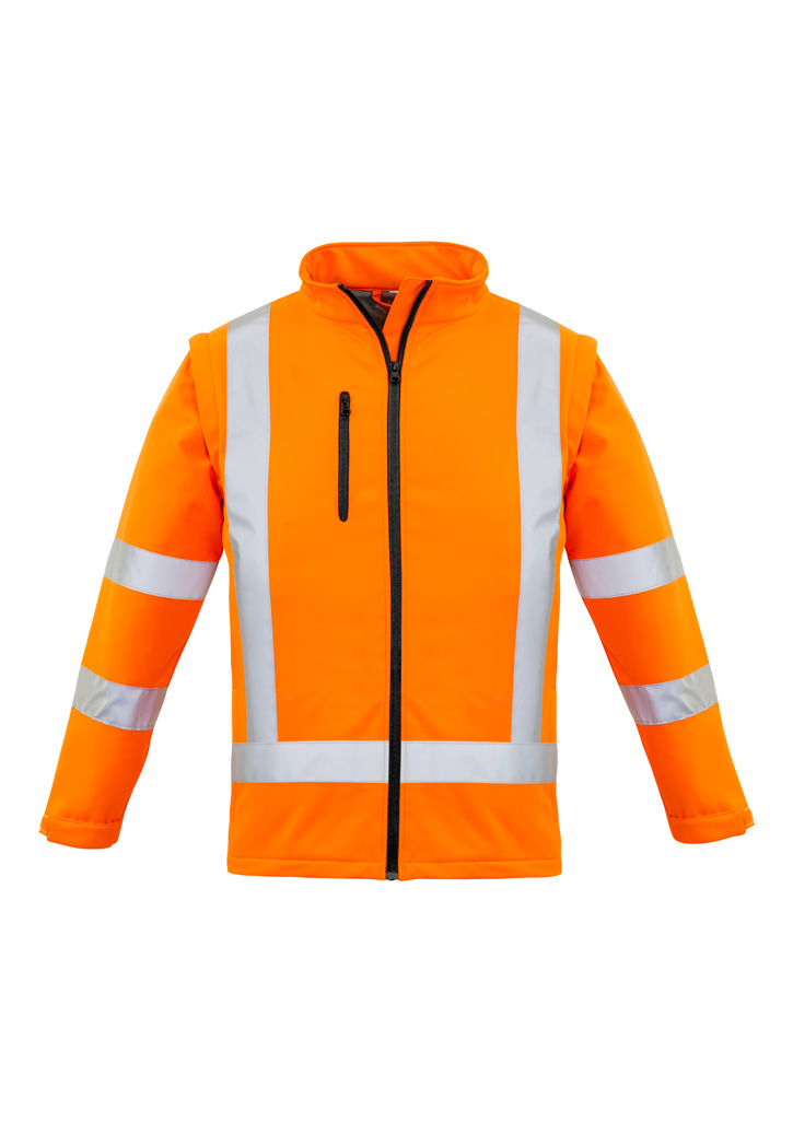 Womens Hi Vis NSW Rail X Back 2 In 1 Softshell Jacket Orange Womens Hi Vis NSW Rail X Back 2 In 1 Softshell Jacket Orange