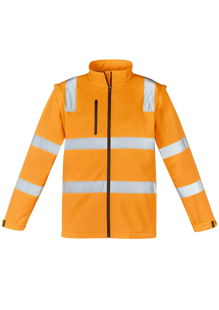 Unisex Hi Vis VIC Rail 2 In 1 Softshell Jacket Vic Rail Orange Unisex Hi Vis VIC Rail 2 In 1 Softshell Jacket Vic Rail Orange