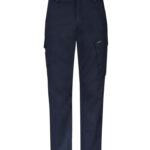 Mens Essential Basic Stretch Cargo Pant Navy