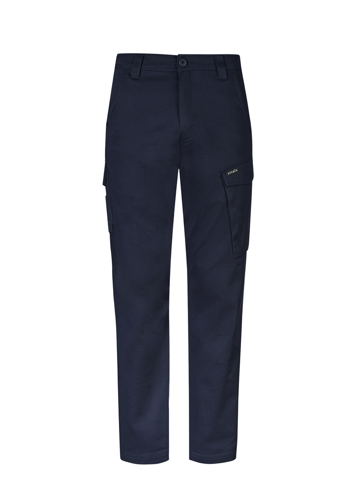 Mens Essential Basic Stretch Cargo Pant Navy Mens Essential Basic Stretch Cargo Pant Navy