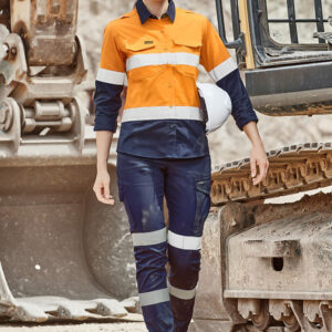 Womens Essential Stretch Taped Cargo Pant Navy