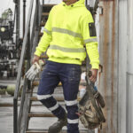 Mens Essential Stretch Taped Cargo Pant - Cuffed Navy