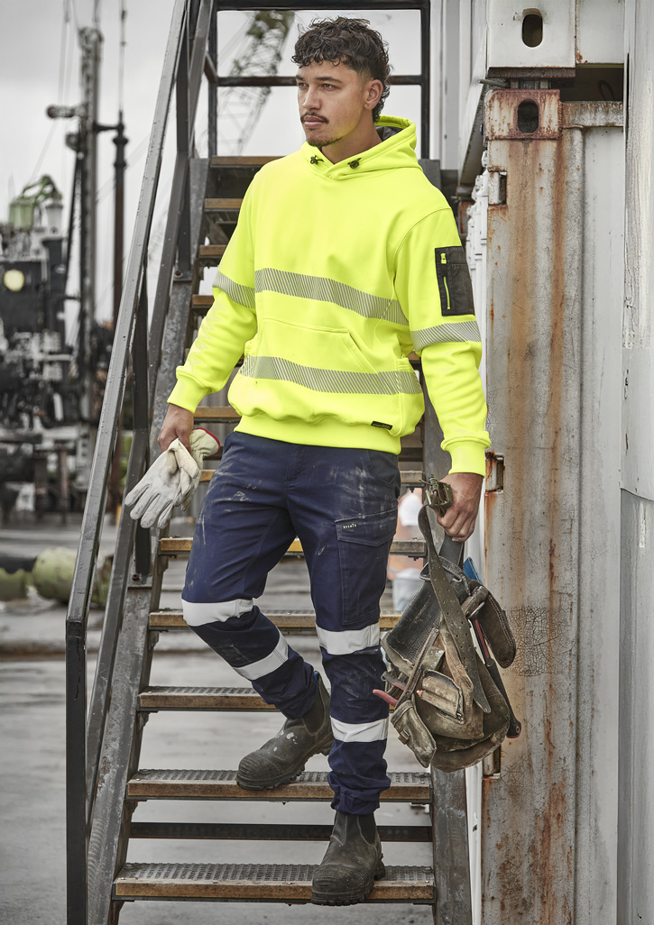 Mens Essential Stretch Taped Cargo Pant - Cuffed Navy