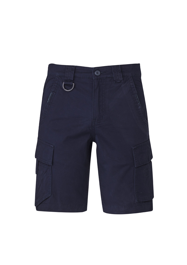 Mens Streetworx Curved Cargo Short Navy Mens Streetworx Curved Cargo Short Navy