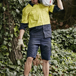 Mens Rugged Cooling Vented Short Navy