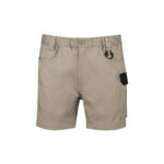 Mens Rugged Cooling Stretch Short Short Khaki