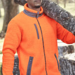 Unisex Streetworx Full Zip Sherpa Fleece Orange