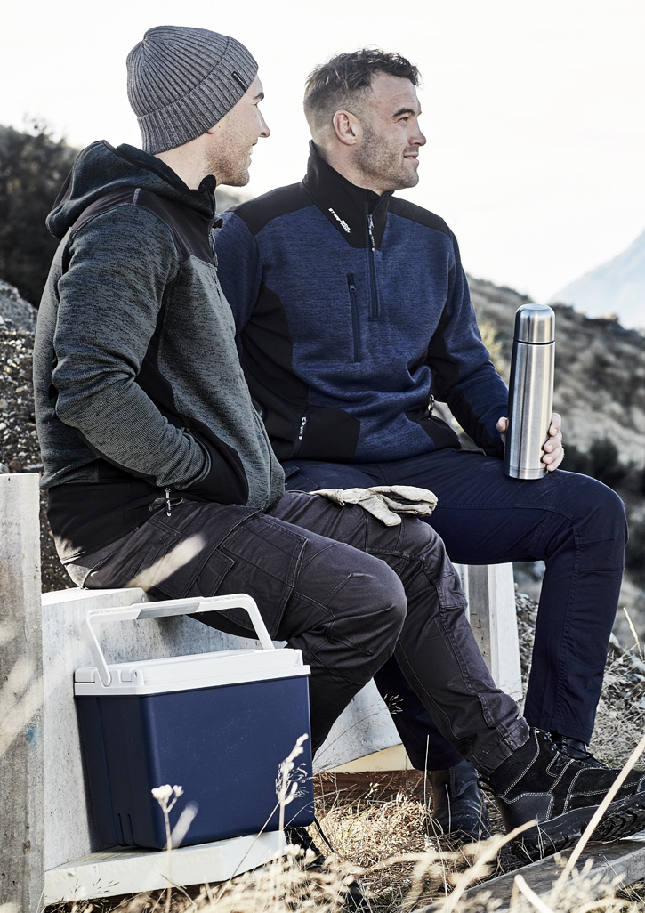 Unisex Streetworx Reinforced Knit 1/2 Zip Pullover Navy Unisex Streetworx Reinforced Knit 1/2 Zip Pullover Navy