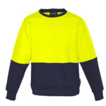 Unisex Hi Vis Crew Sweatshirt Yellow