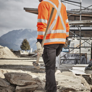 Unisex Hi Vis X Back Rail Jumper Orange