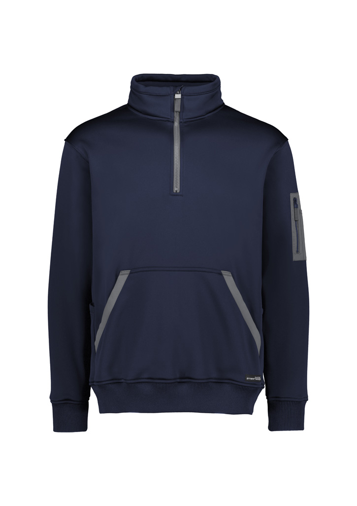 Unisex Streetworx Water Resistant 1/4 Zip Pullover Navy