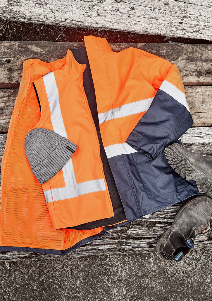 Unisex Hi Vis Waterproof Reversible Vest Orange