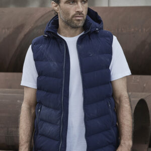Unisex Streetworx Hooded Puffer Vest Navy