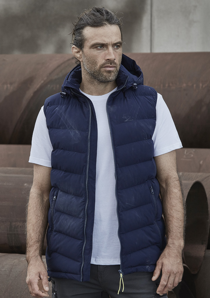 Unisex Streetworx Hooded Puffer Vest Navy