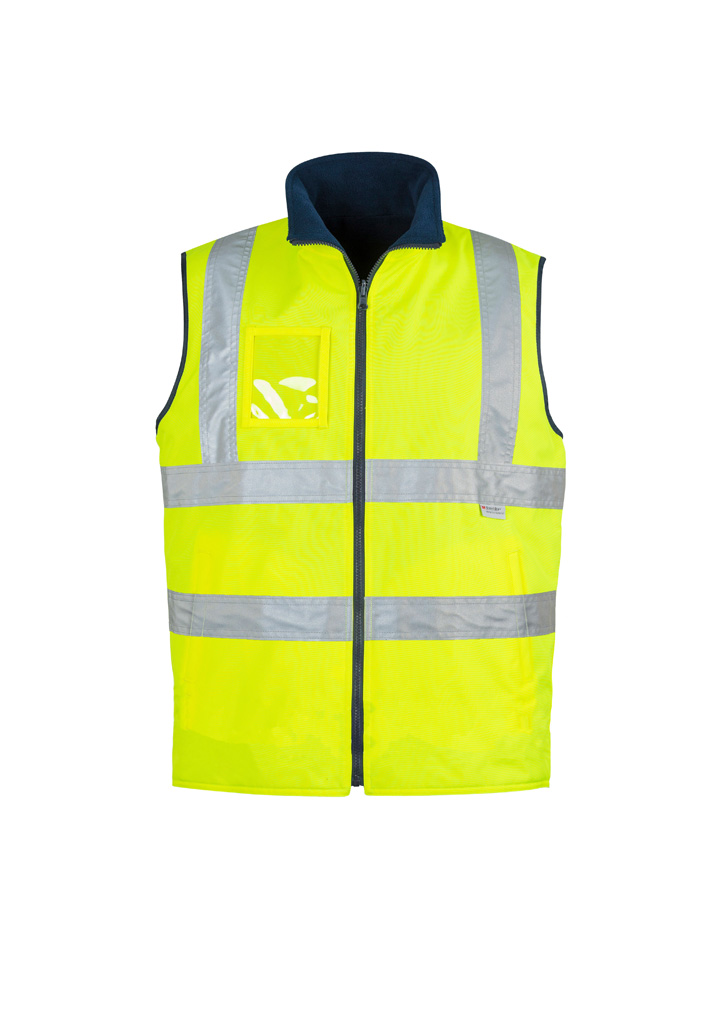 Mens Hi Vis Lightweight Waterproof Vest Yellow