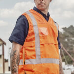 Unisex Hi Vis NSW Rail Vest Orange