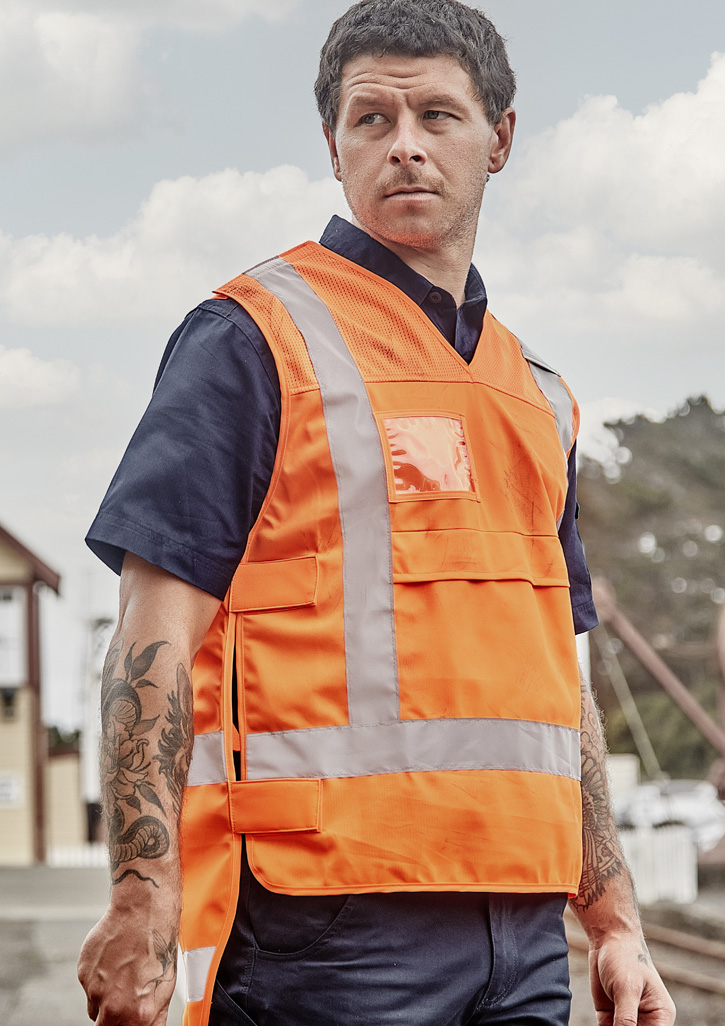 Unisex Hi Vis NSW Rail Vest Orange Unisex Hi Vis NSW Rail Vest Orange