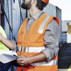 Unisex Hi Vis Zip Vest Orange