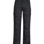 Mens Midweight Drill Cargo Pant (Stout) Black