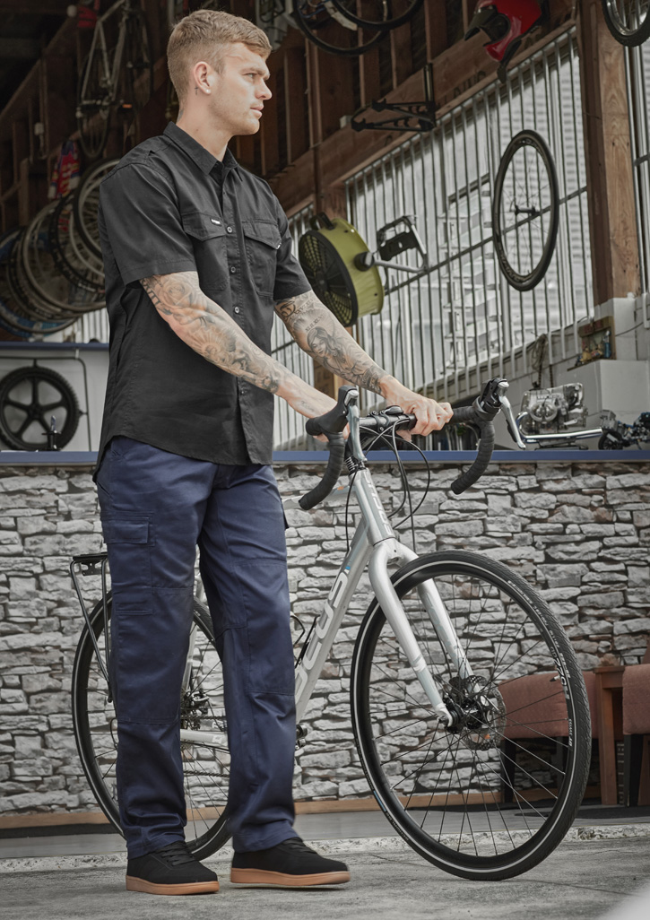 Mens Midweight Drill Cargo Pant (Regular) Navy