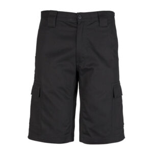 Mens Midweight Drill Cargo Short Black