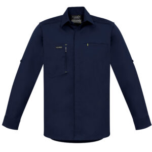 Mens Streetworx L/S Stretch Shirt Navy