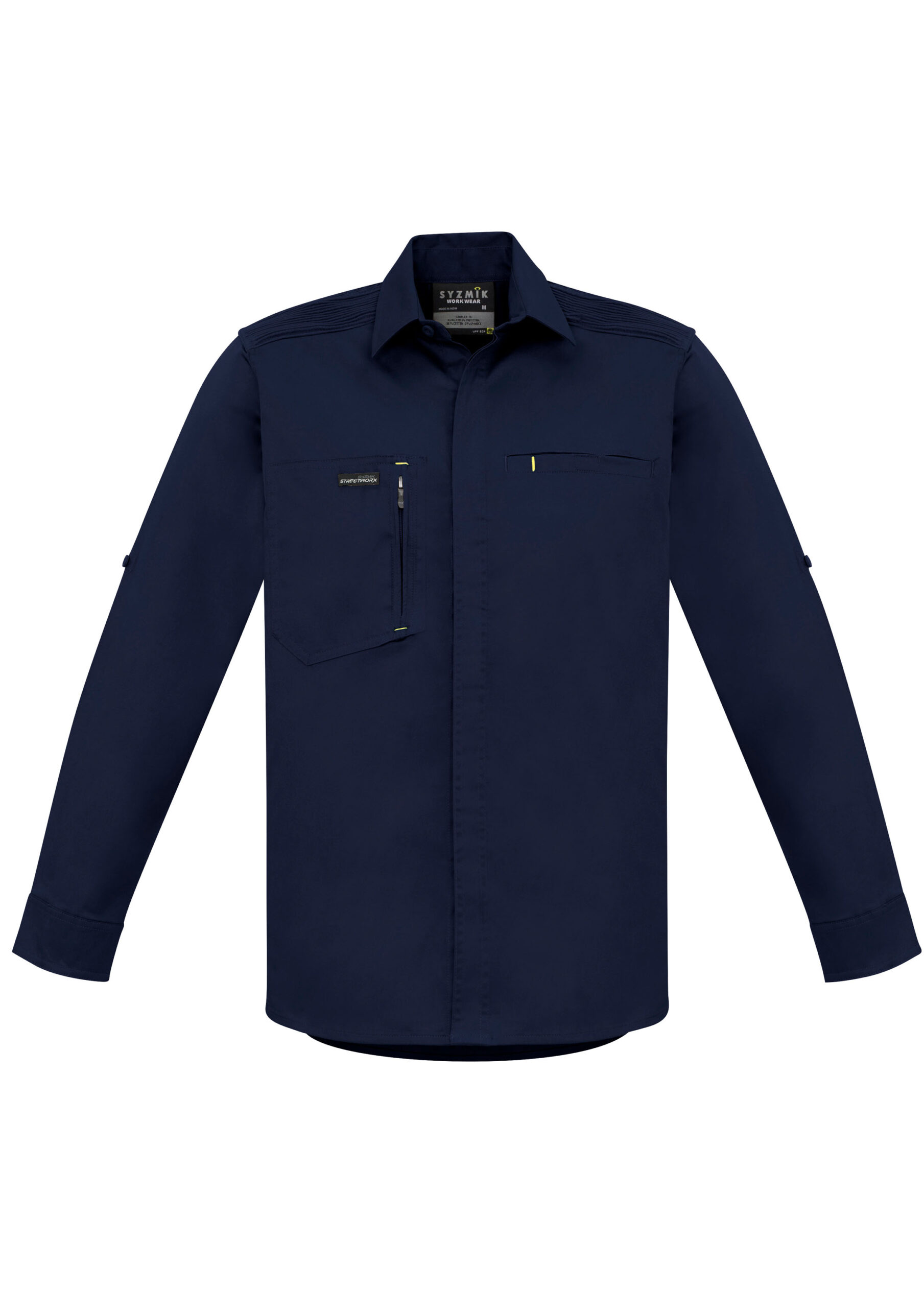Mens Streetworx L/S Stretch Shirt Navy