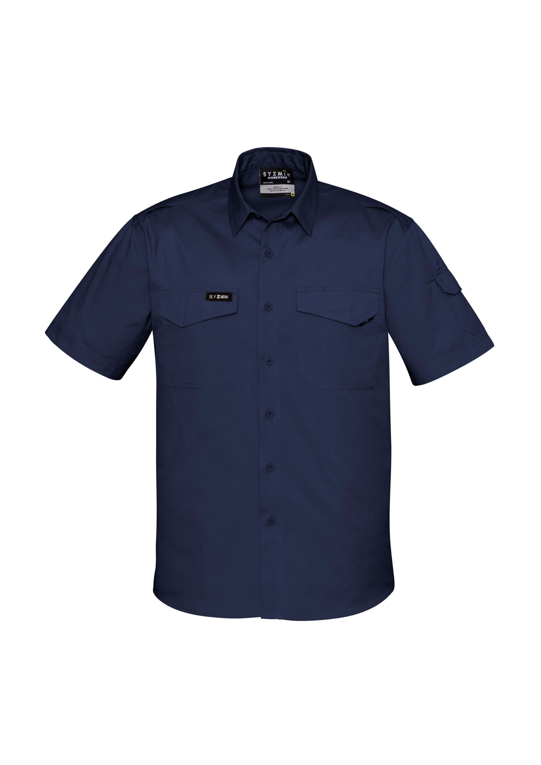 Mens Rugged Cooling Short Sleeve Shirt Navy Mens Rugged Cooling Short Sleeve Shirt Navy