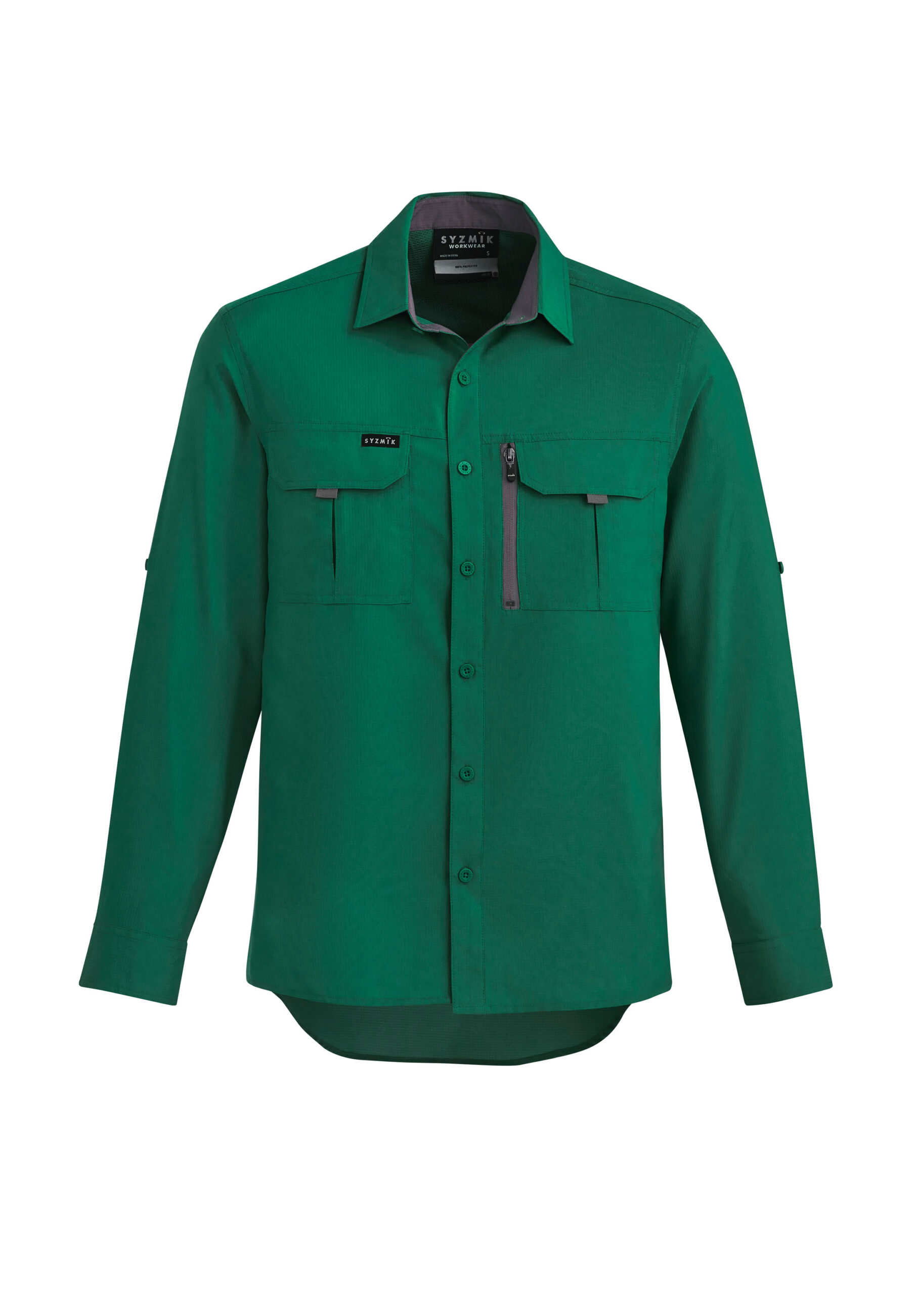 Mens Outdoor Long Sleeve Shirt Green