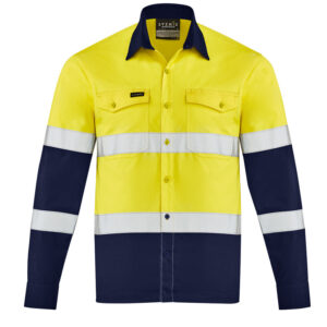 Mens Lightweight Bio Motion Long SleeveShirt Yellow/Navy