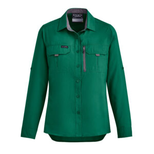 Womens Outdoor Long Sleeve Shirt Green