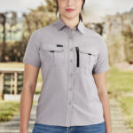 Womens Outdoor Short Sleeve Shirt Stone