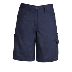 Womens Plain Utility Short Navy